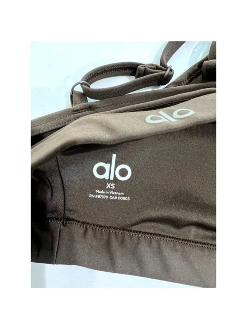 ALO Yoga Airlift Intrigue Bra in Espresso Brown